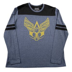 Assassins Creed Black Flag T-Shirt Mens XL Blue Black Tee